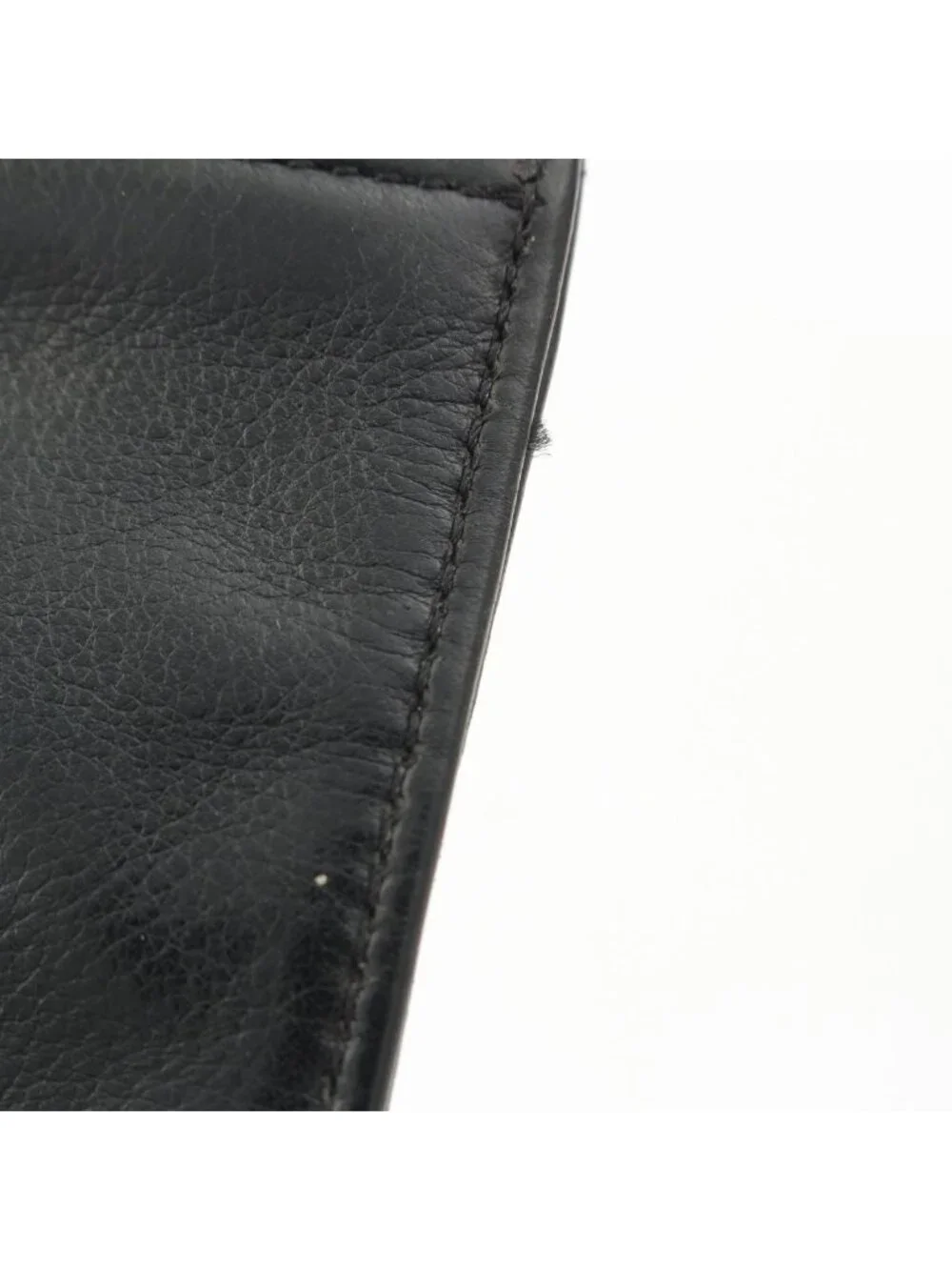 Chrome Hearts Zpr Chng Zipper Change Purse Heavy Leather Scroll Label Dagger